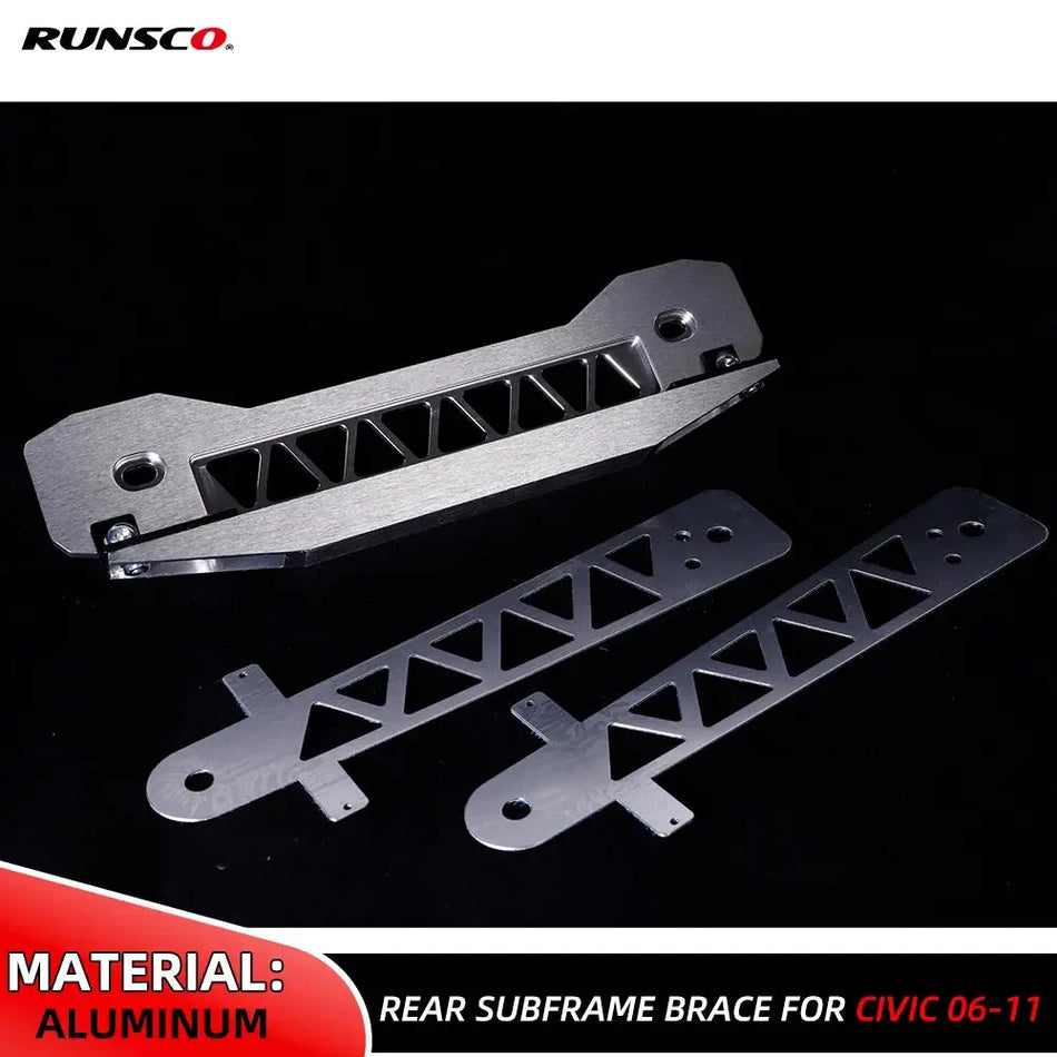 Rear Subframe Brace Kit Aluminum For Honda Civic FD FB 2006-2011 by InterCyprus Trading Ltd
