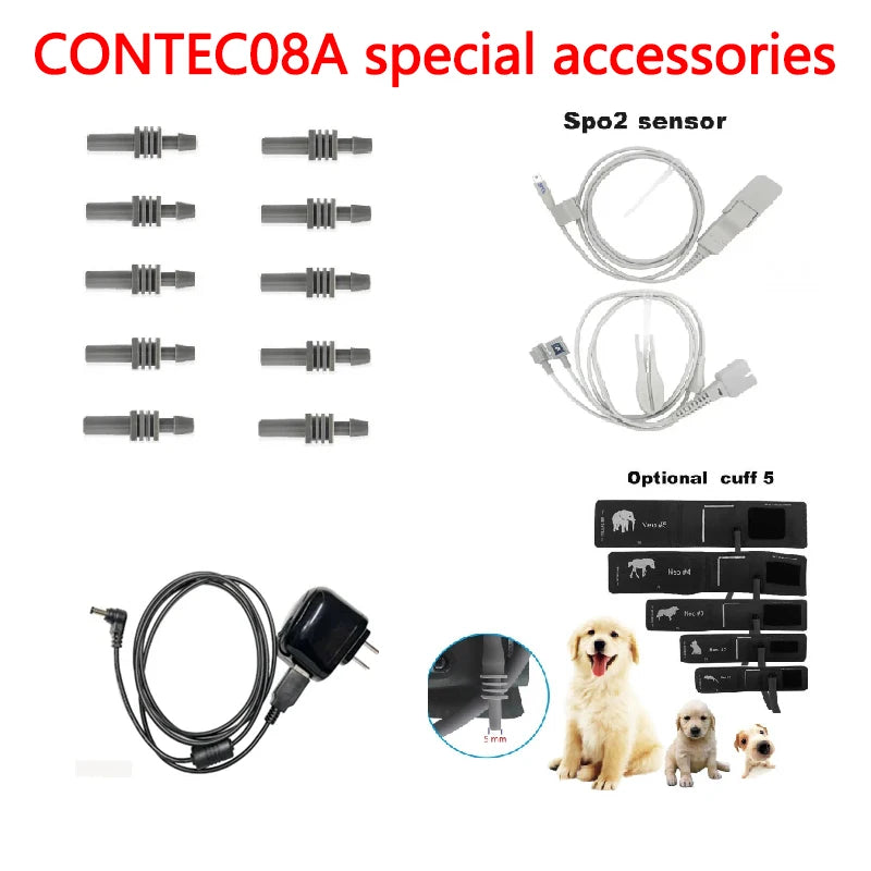 Esfigmomanómetro Veterinario Contec CONTEC08A con Sonda Spo2
