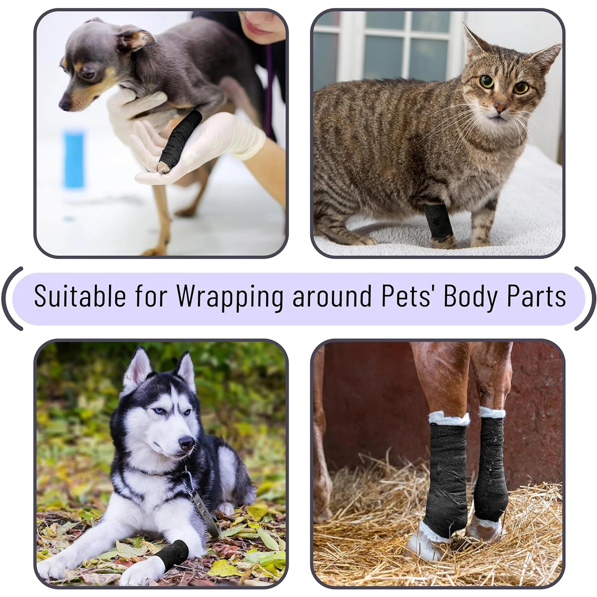 Self-Adhesive Elastic Bandage Wrap for Sports &amp; Tattoo Protection