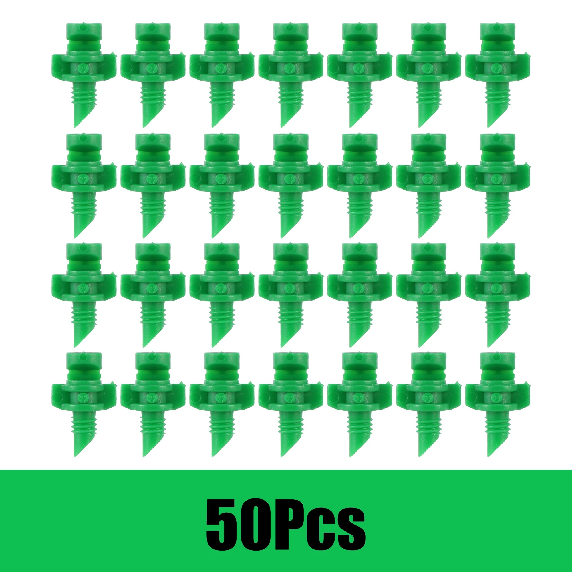 Versatile Micro Refraction Nozzle Sprinkler - 20/50/100Pc Set for Efficient Garden Irrigation Green-50pcs