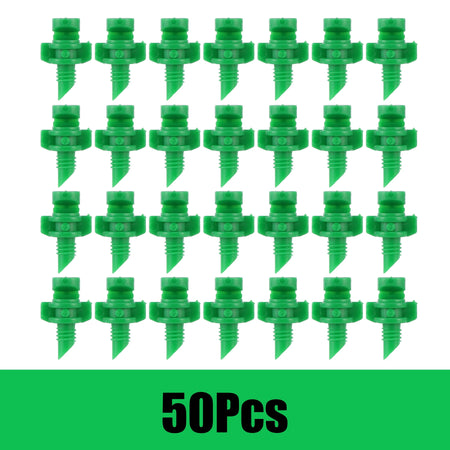 Versatile Micro Refraction Nozzle Sprinkler - 20/50/100Pc Set for Efficient Garden Irrigation Green-50pcs