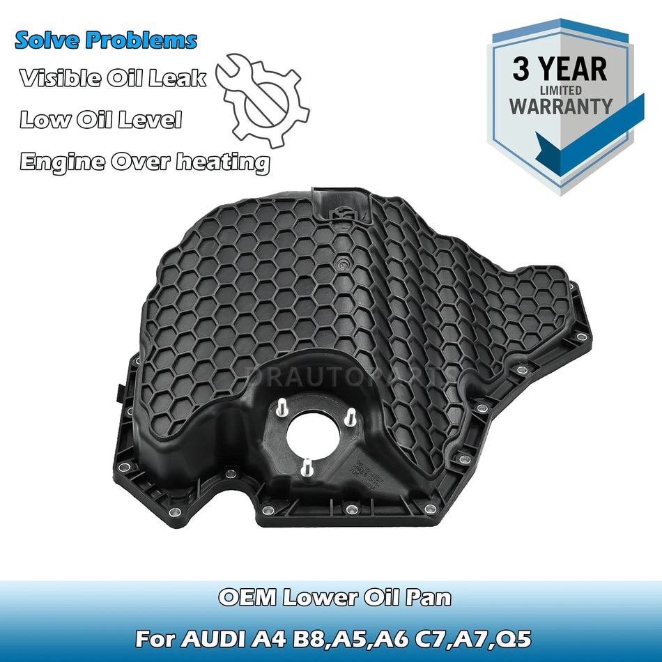 Apatinis alyvos bakas Audi A4 B8 A5 A6 C7 A7 Sportback Q5 1.8T 2.0TFSI PA66 GF35 tiesioginis pritaikymas