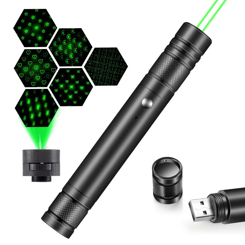 Interaktiivne kassimängu laserpliiats LED-valguse ja mitme mustriga mängimisega