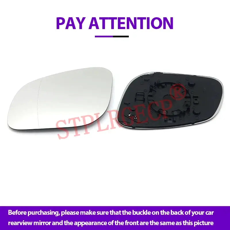 Driver Passenger Rearview Side Mirror Lens Door Wing Mirrors Glass with Heating for Porsche Cayenne 955 Pre-facelift 2002-2007 by InterCyprus Trading Ltd
