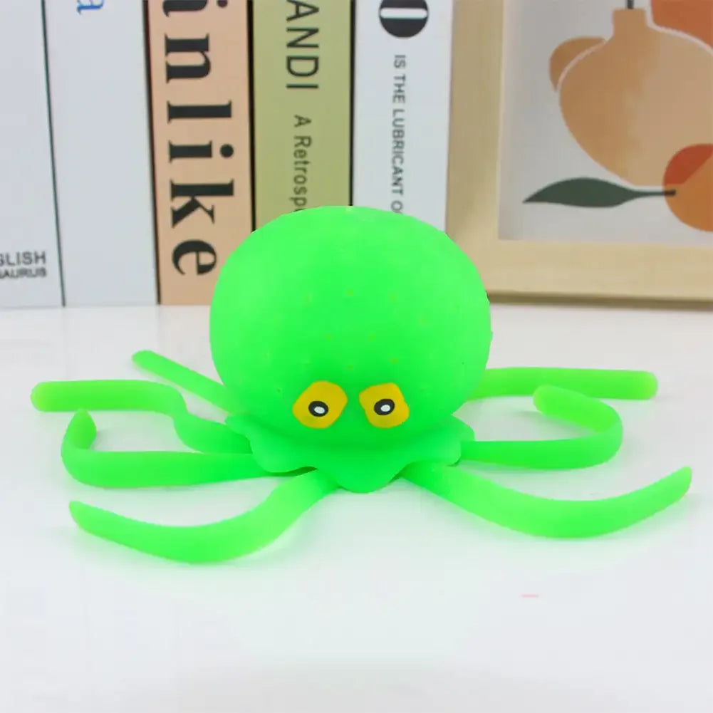 Water Absorbing Octopus Stress Relief Bath Toy Green