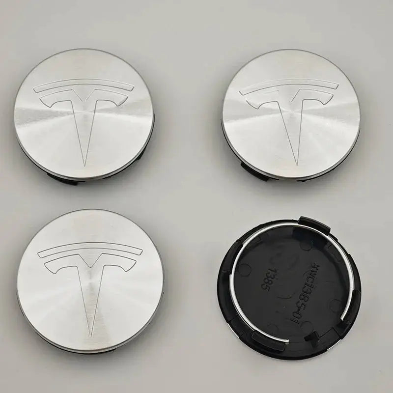 4 pcs/set suitable for Tesla Model 3 Y S X wheel center cap badge, modified wheel hub cap ABS 56mm Tesla original car wheel cent by InterCyprus Trading Ltd