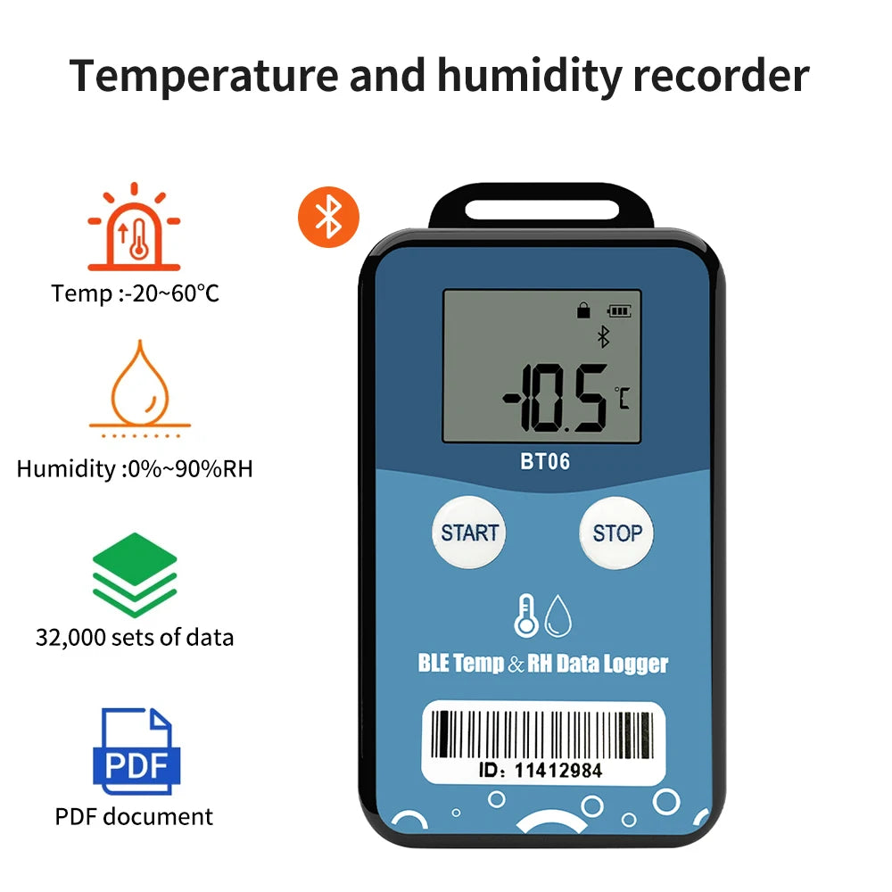 Bluetooth Temperature Humidity Data Logger BT06 &ndash; PDF