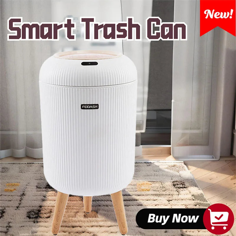 Bathroom Touchless Trash 10L &ndash; Motion Sensor Automatic
