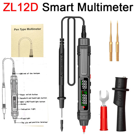 Smart Digital Multimeter 6000 Counts | High Precision Auto Range Voltage Detector ZL12D Accessory 1 / CHINA