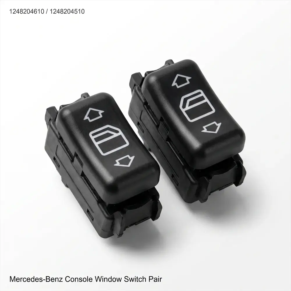 Power Window Switch Pair for Mercedes-Benz W124 S124 W126 W201 W463 by InterCyprus Trading Ltd