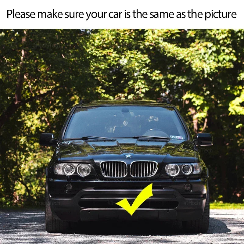 Grille avant noire brillante à double lamelle pour BMW X5 E53 Pre Lci 1999 2003