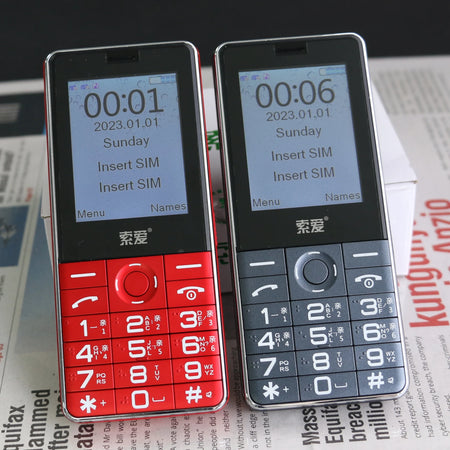 2G GSM Cheap Elderly Slim Mobile Phone &ndash; Large Battery