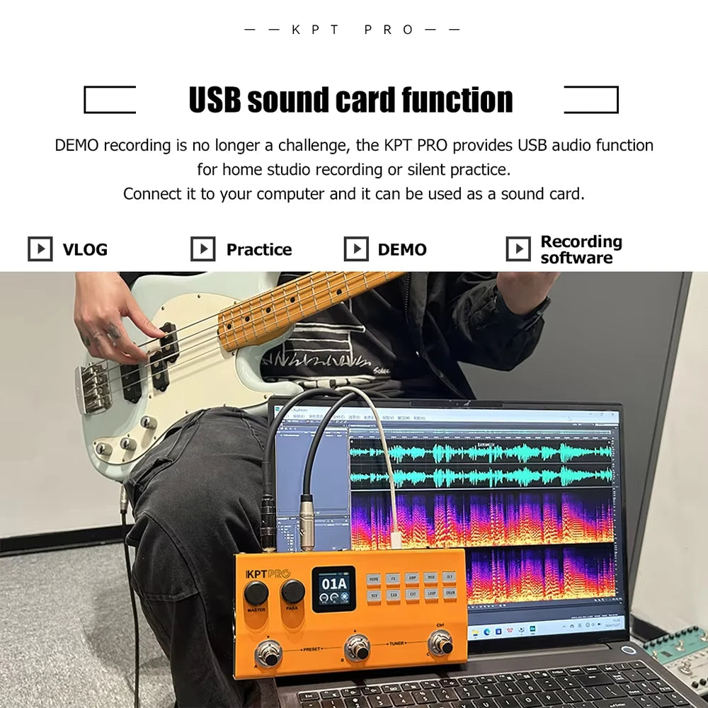 YUIMER KPTPRO Guitar Processor &ndash; 120 Presets And 60 Amps