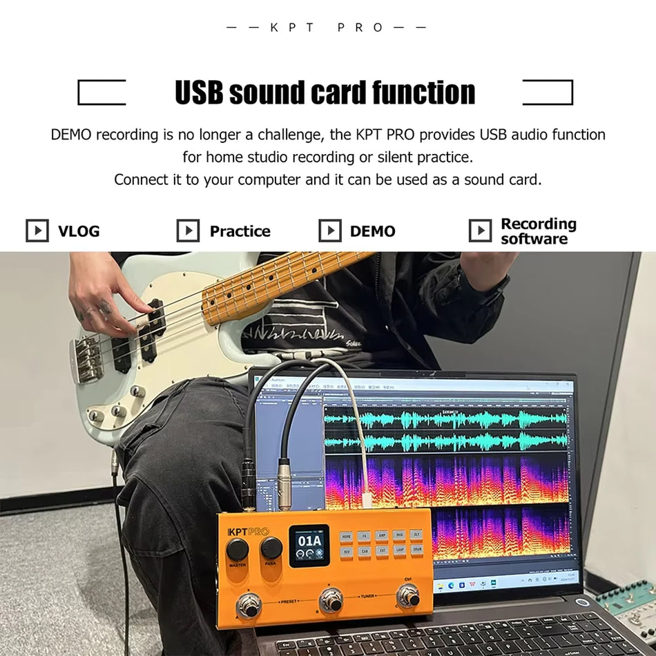 YUIMER KPTPRO Guitar Processor &ndash; 120 Presets And 60 Amps