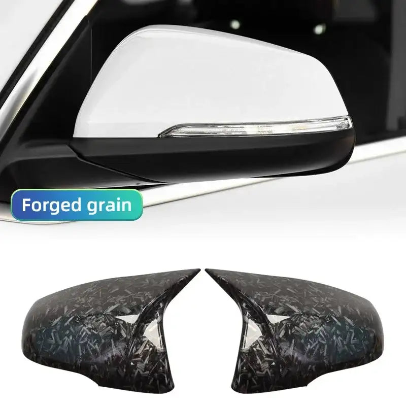 Glossy Black Mirror Wing Cover Caps For X1 X2 Z4 2 Series Forged grain