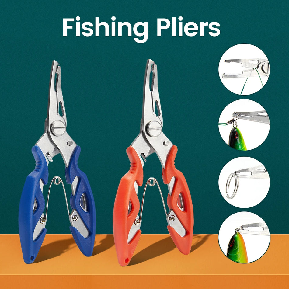 🟠 Πολλαπλασιαστικά αλιευτικά ψαλίδια ψαλίδι αλιευτικά εργαλεία πλεξούδα γραμμής Lure Cutter αγκίστρια αφαίρεση αλιείας κοπής ψαριών Χρήση λαβίδων ψαλίδι