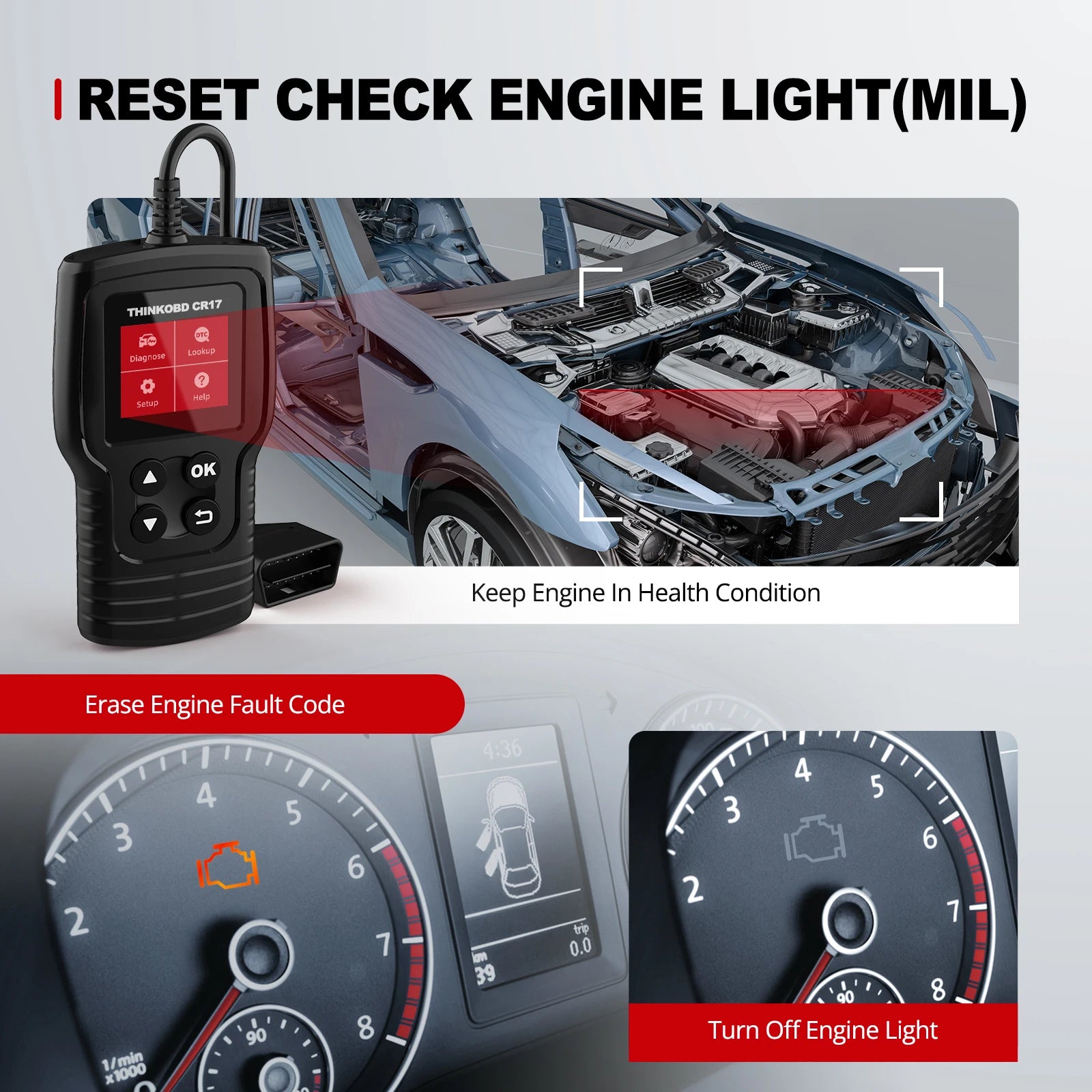 THINKCAR Thinkobd CR17 &ndash; Full OBD2 Diagnostic Tool