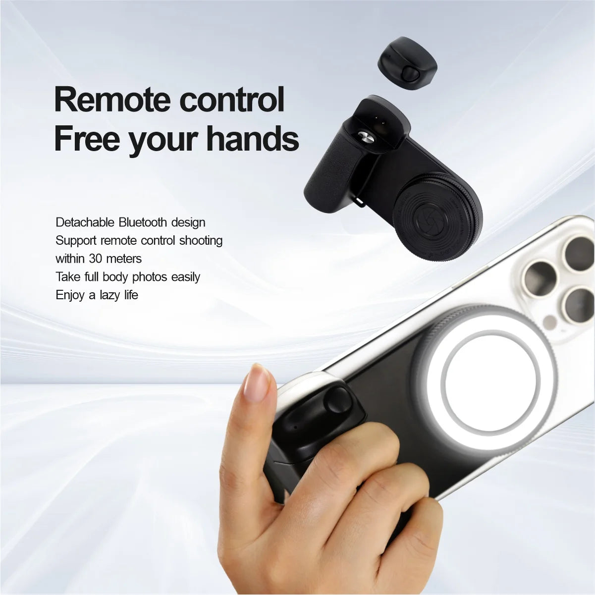 BBC-9 Magnetic Grip - Fill Light Selfie Stabilizer Pro