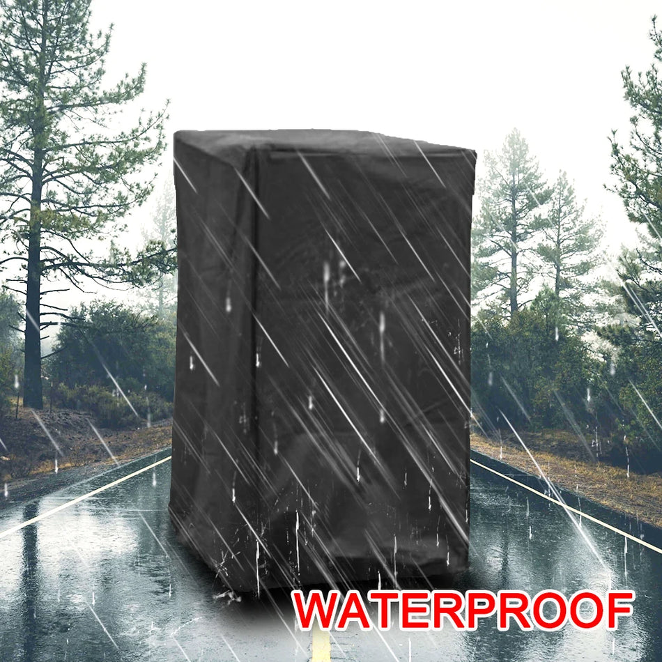 Copertura per sedia Oxford 190T nera impilabile da patio impermeabile