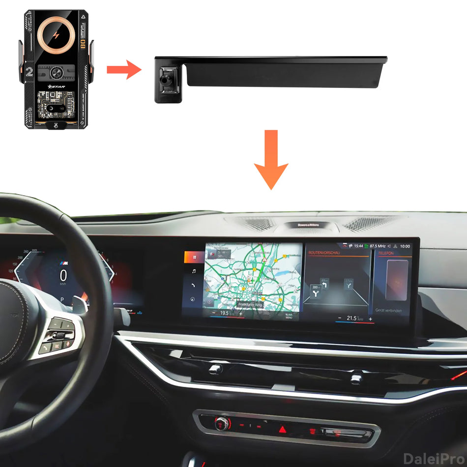 Bezdrátový nabíjecí držák telefonu pro BMW X5 G05 X6 G06 X7 G07 2024-2026