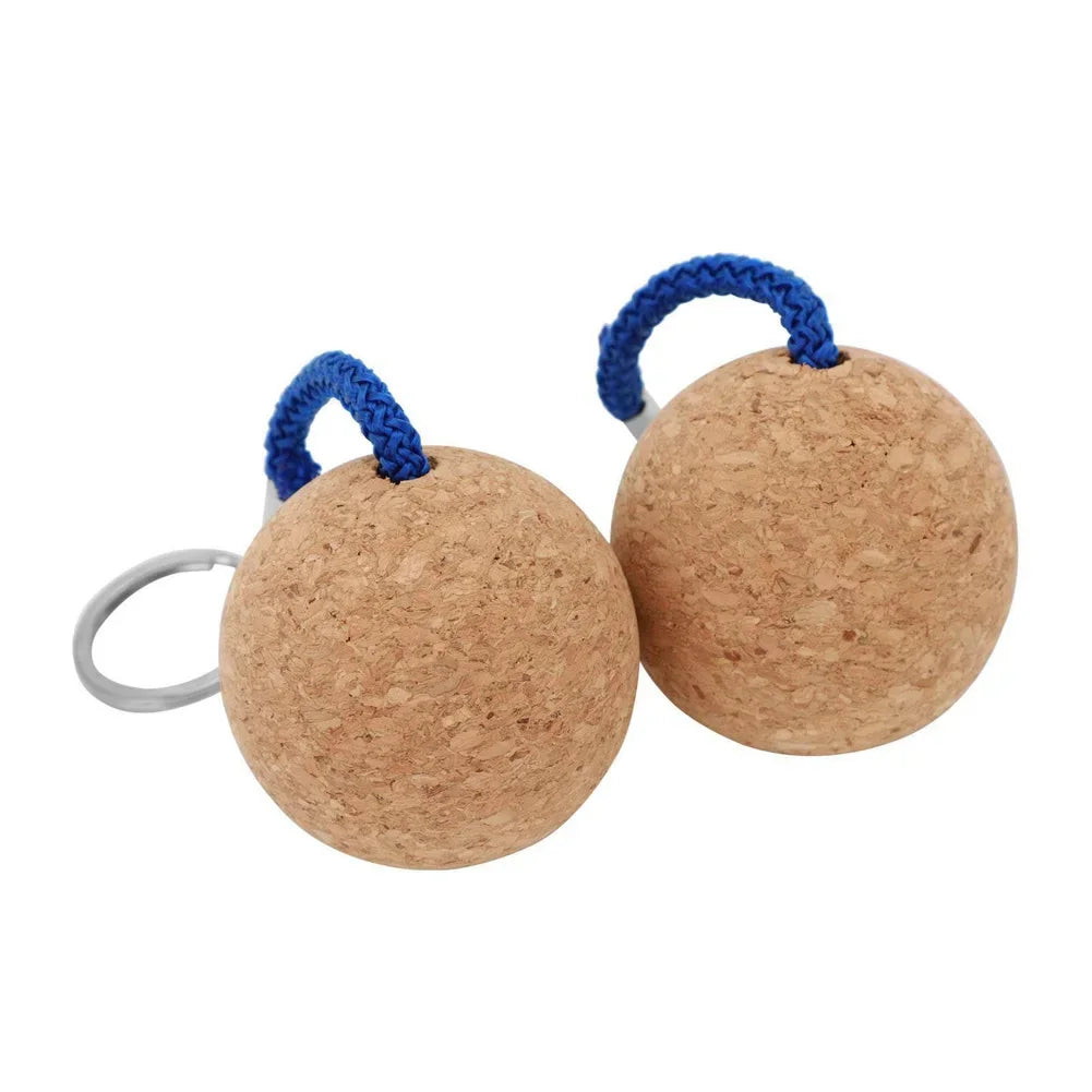 Floating Cork Keyring Balls - 2 Pack for Secure Outdoor Key Storage