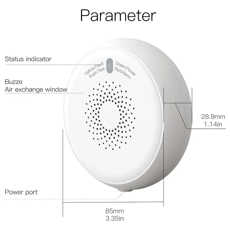 Y2TBT047 ZigBee Gas Leakage Detector &ndash; Tuya Hub Compatible