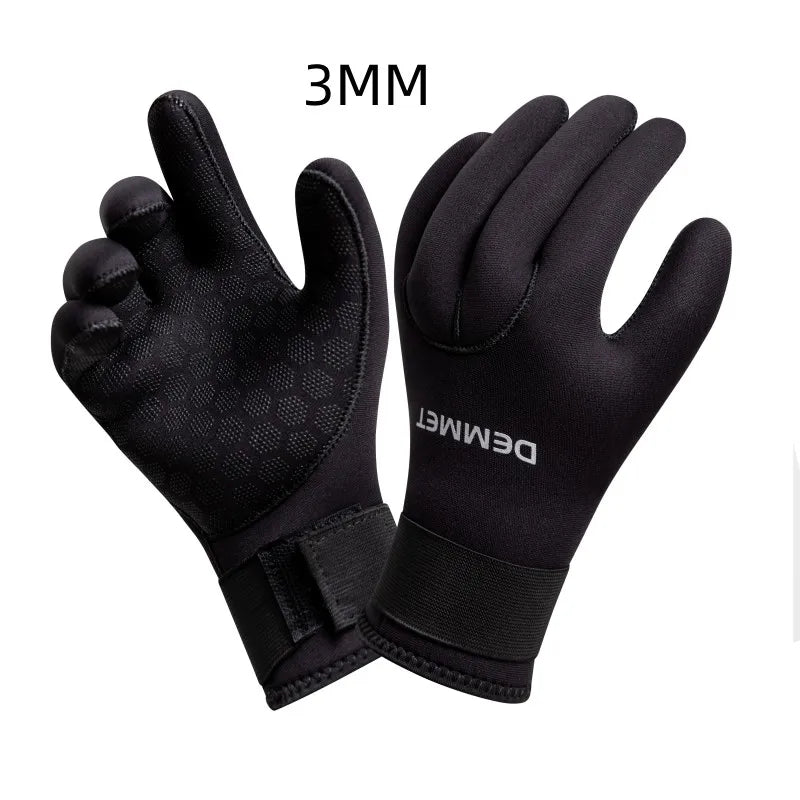 3mm 5mm Neoprene Diving Gloves - Heated Winter Wetsuit for Men &amp; Women 3MM / CHINA / XL