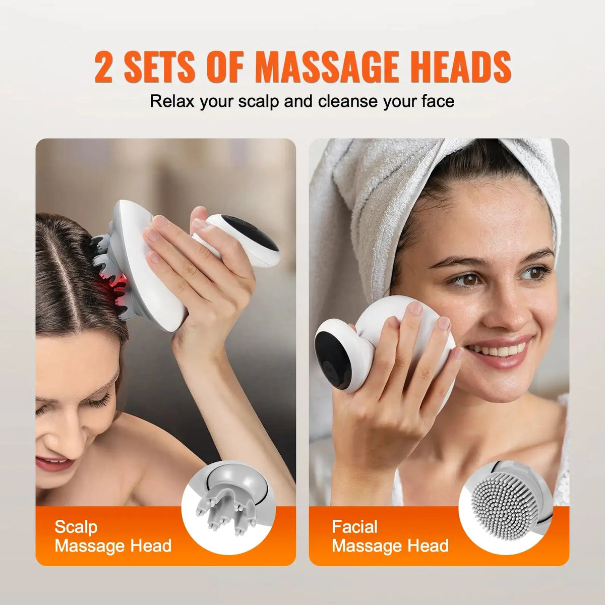 Rechargeable Kneading Scalp Massager Hair Growth