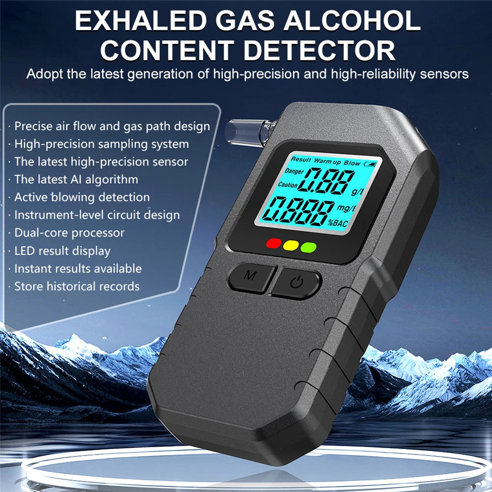 Alcohol Breathalyzer &ndash; Portable High-Accuracy LCD Display