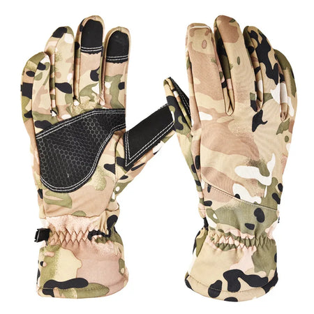 Camouflage Ski Gloves &ndash; Waterproof Windproof Warmth for All cp / XL
