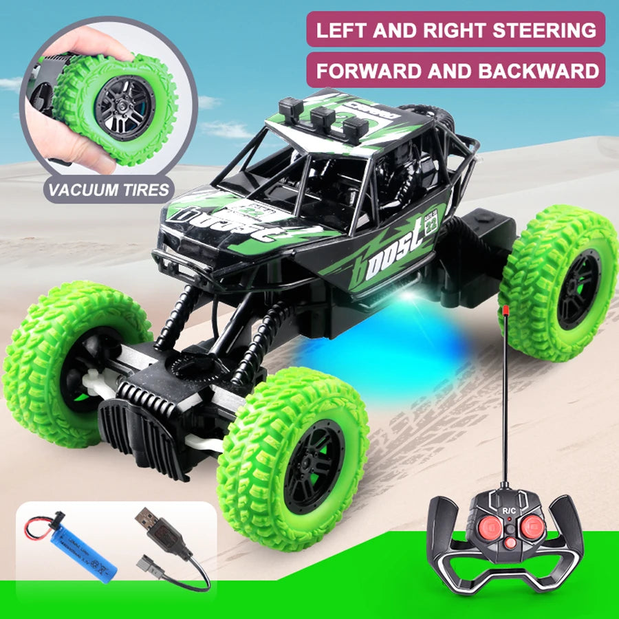 Vibrant Remote Control Off-Road Car with Flashing Lights BD002LV