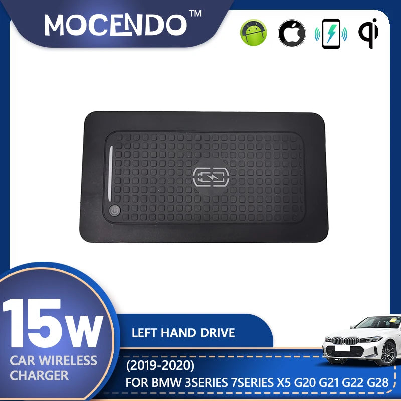 Chargeur sans fil 15W rapide pour BMW Série 3 G20 G21 G28