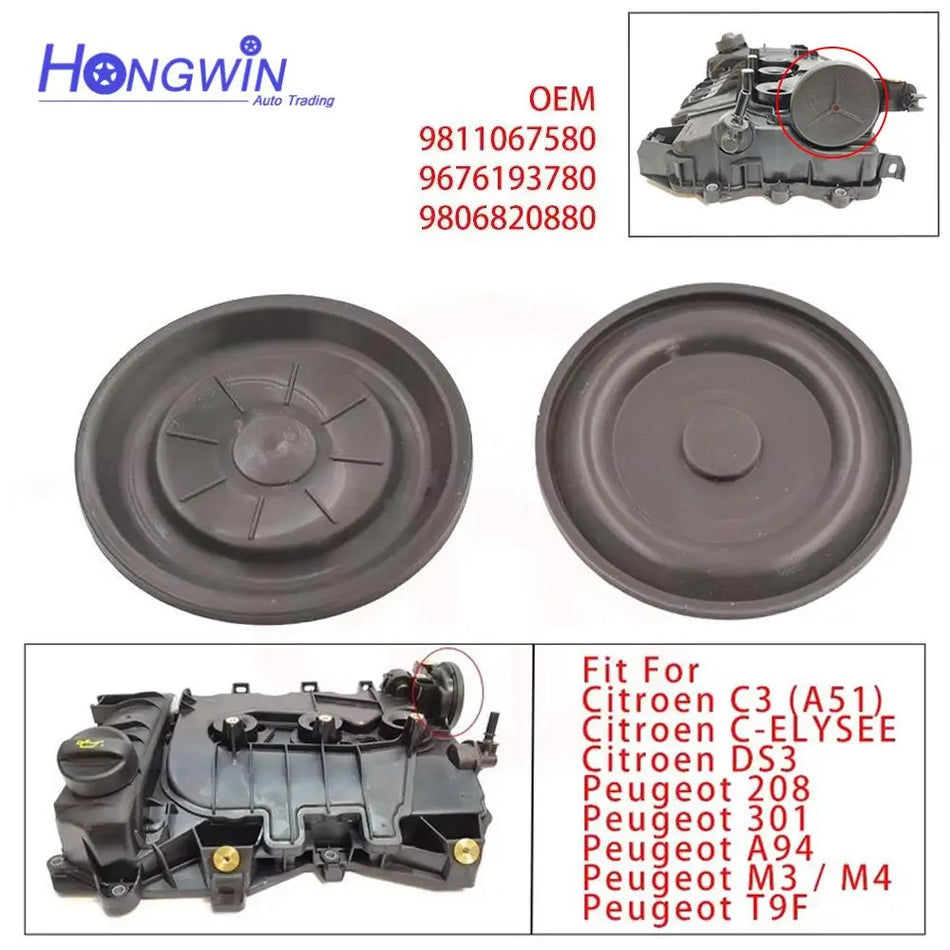 Gumová membrána ventilu pro Peugeot Citroen 301 C3 C Elysée DS3 9811067580