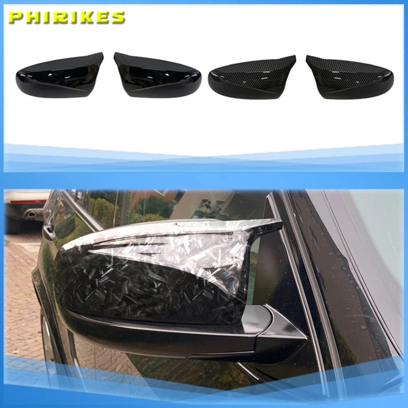 Du vnt. anglies pluošto veidrodžių dangteliai BMW X5 X6 2008 2013