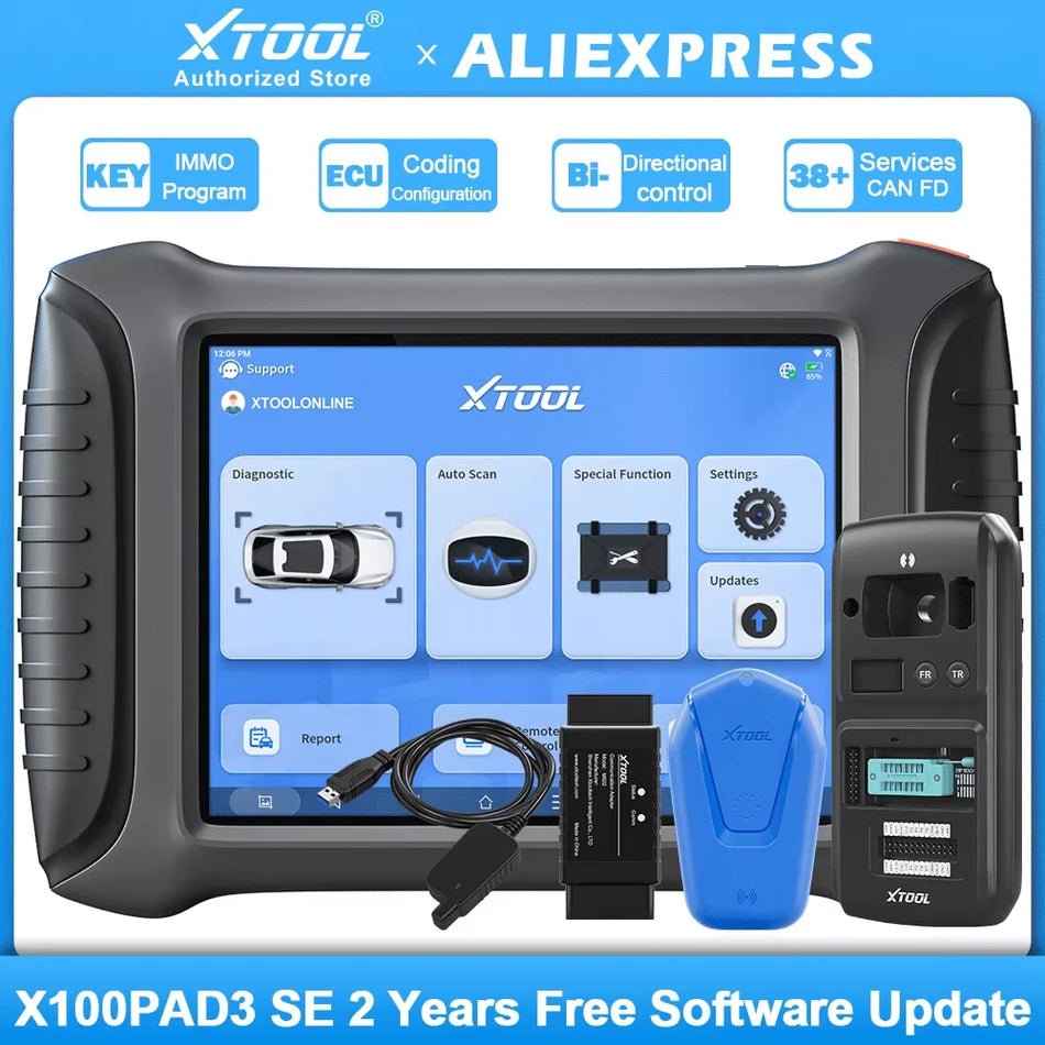 XTOOL X100 PAD3 SE V2.0 Elite Alle Schlüssel verloren Schlüsselprogrammierer mit IMMO und OBD