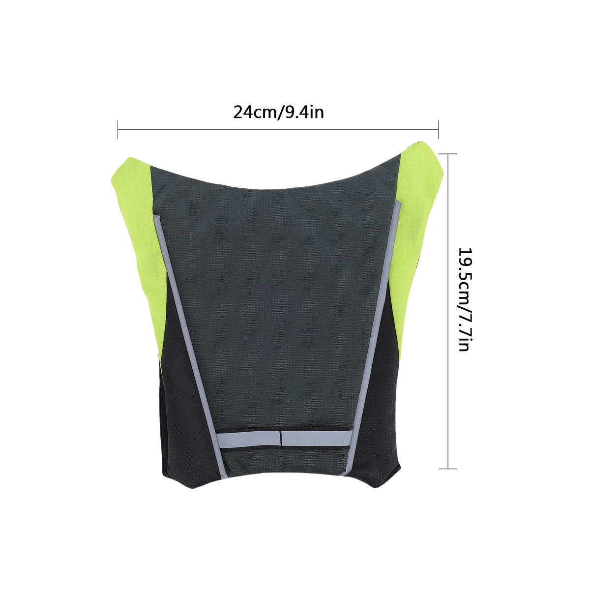 Colourful LED Running Vest - Voice Activated Lighting Light Grey