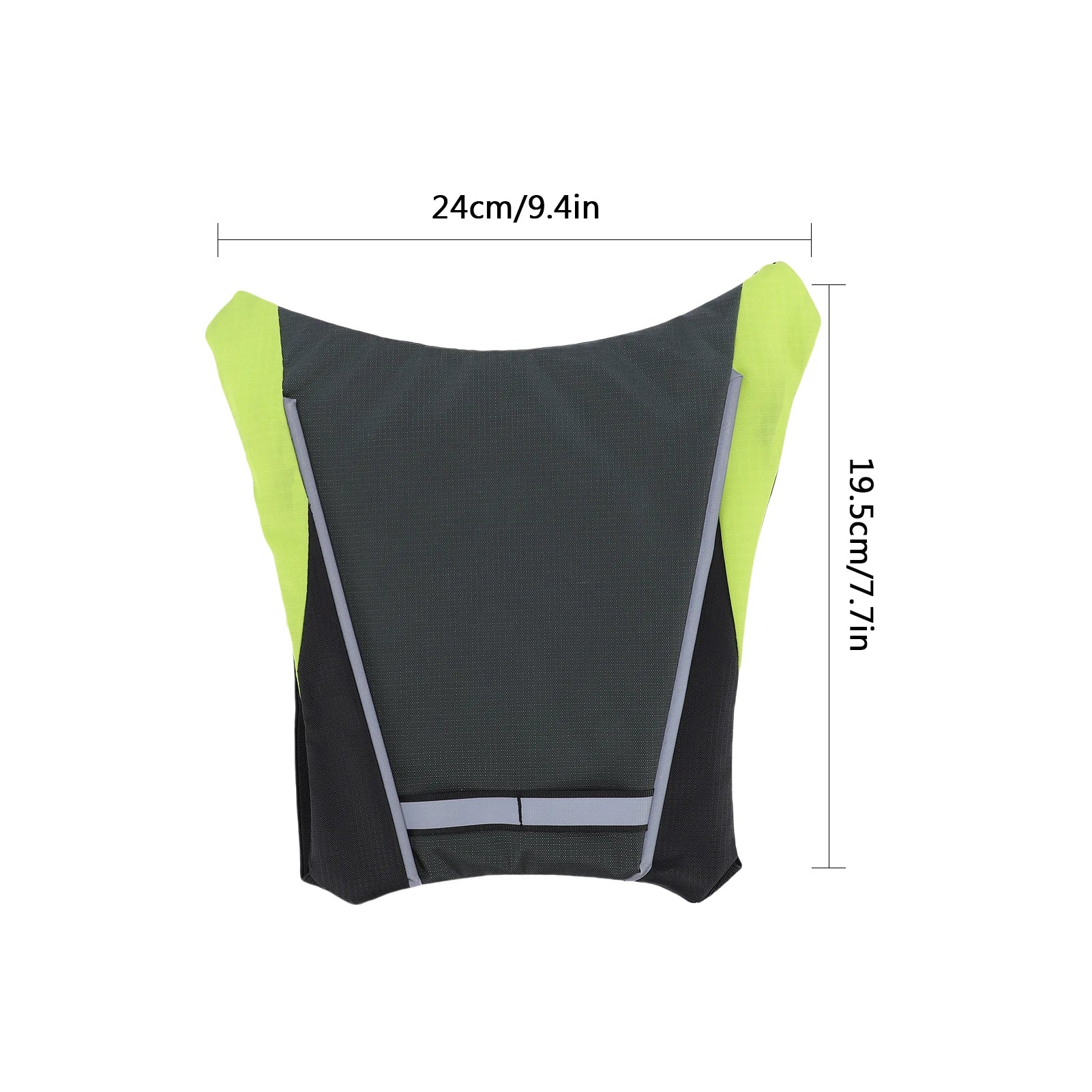 Colourful LED Running Vest - Voice Activated Lighting Light Grey