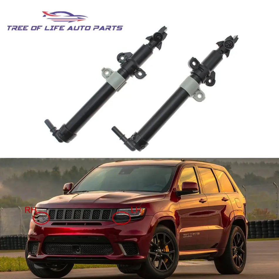Zestaw dysz spryskiwaczy reflektorów do Jeepa Grand Cherokee WK 2016-2022 lewy przód i prawy