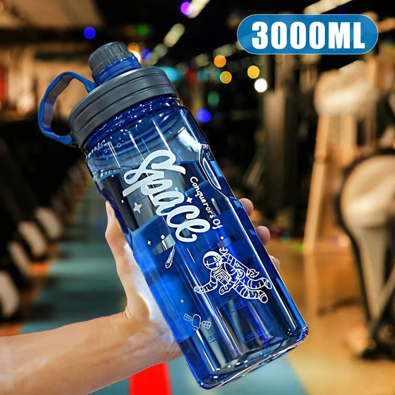 NoEnName_Null 2L 3L Large Capacity Sport Water Bottle &ndash; Eco-Friendly Filter System 3000ML star blue