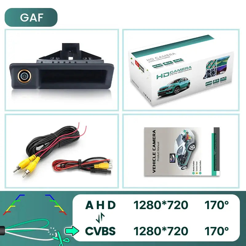 170° AHD 1080P Rear View Camera With Lines For BMW 3 5 Series X5 X6 E39 E90 E60 by InterCyprus Trading Ltd