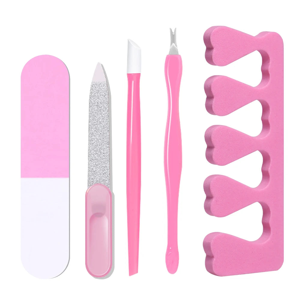 Yikoolin 7-In-1 Nail Art Tool Set - All-In-One Manicure Kit