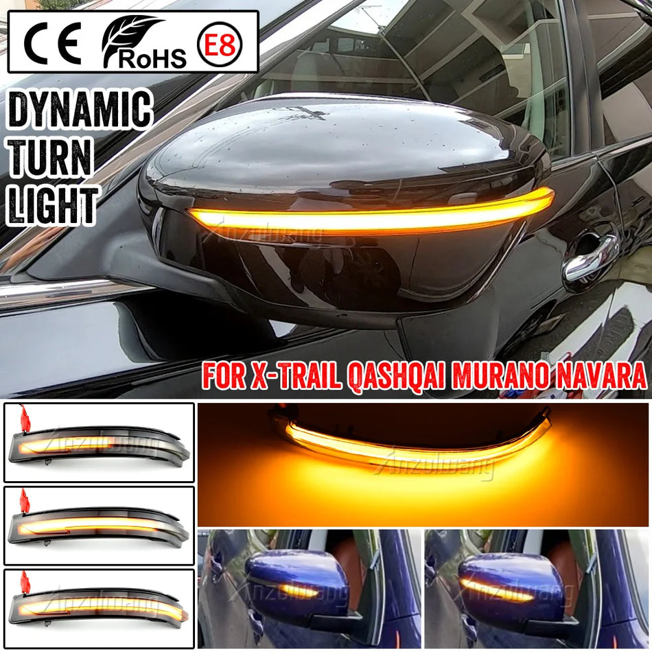 Luces intermitentes LED dinámicas para Nissan X-Trail T32 Qashqai J11