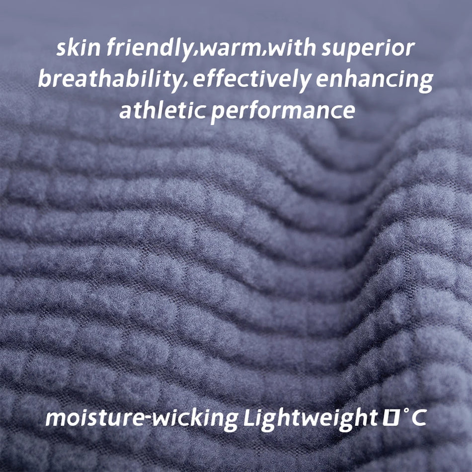 Men's Thermal Fleece Cycling Base Layer For Winter Warmth, Long Sleeve