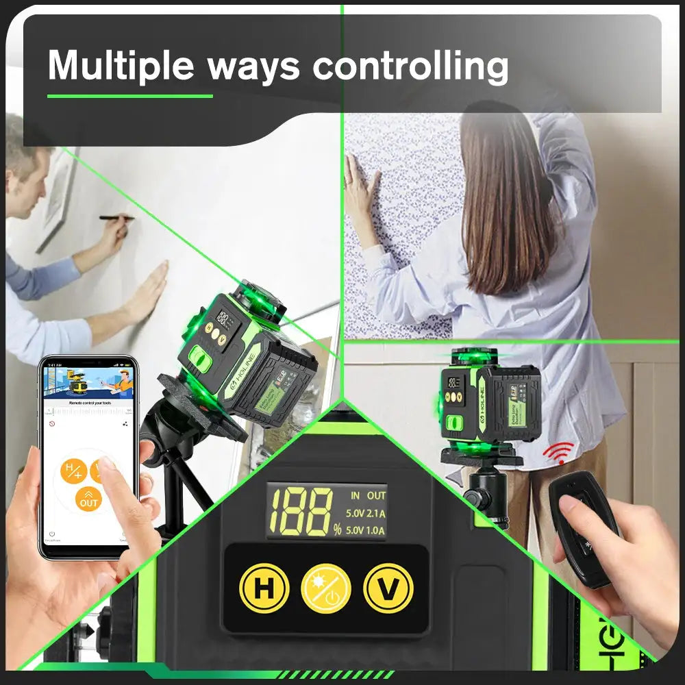 HGLINE 16 Lines 4D Laser Level &ndash; App Remote Control