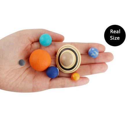 Educational 9-Piece Solar System Model Set - PVC Planetary Science Toys for Kids