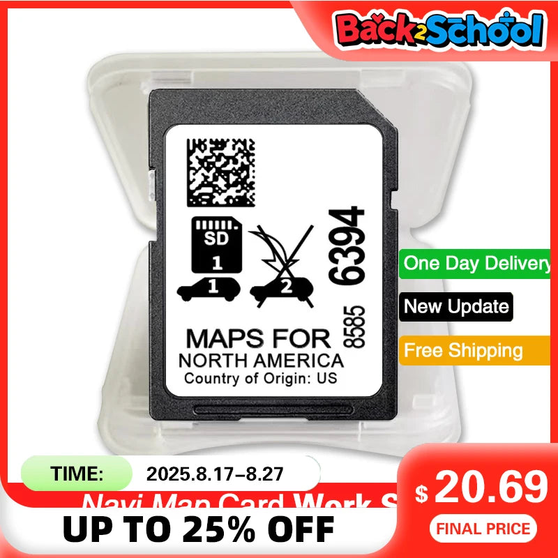 NAVINESA 32GB GPS SD Card &ndash; North America Maps 2024 CHINA / 2020-2023 Acadia