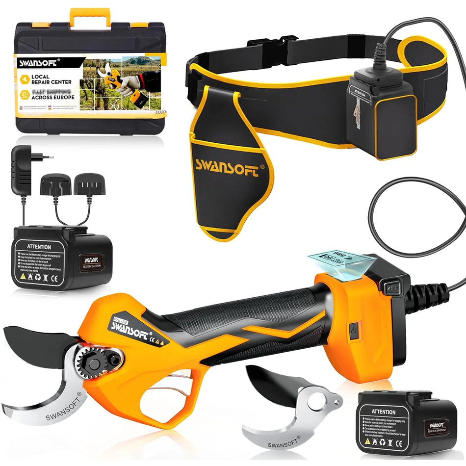 SWANSOFT Electric Pruning Shears PRU36 Adjustable 0-36mm Opening