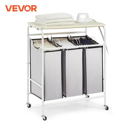 VEVOR 3/4-Section Laundry Sorter &ndash; Folding Ironing Board