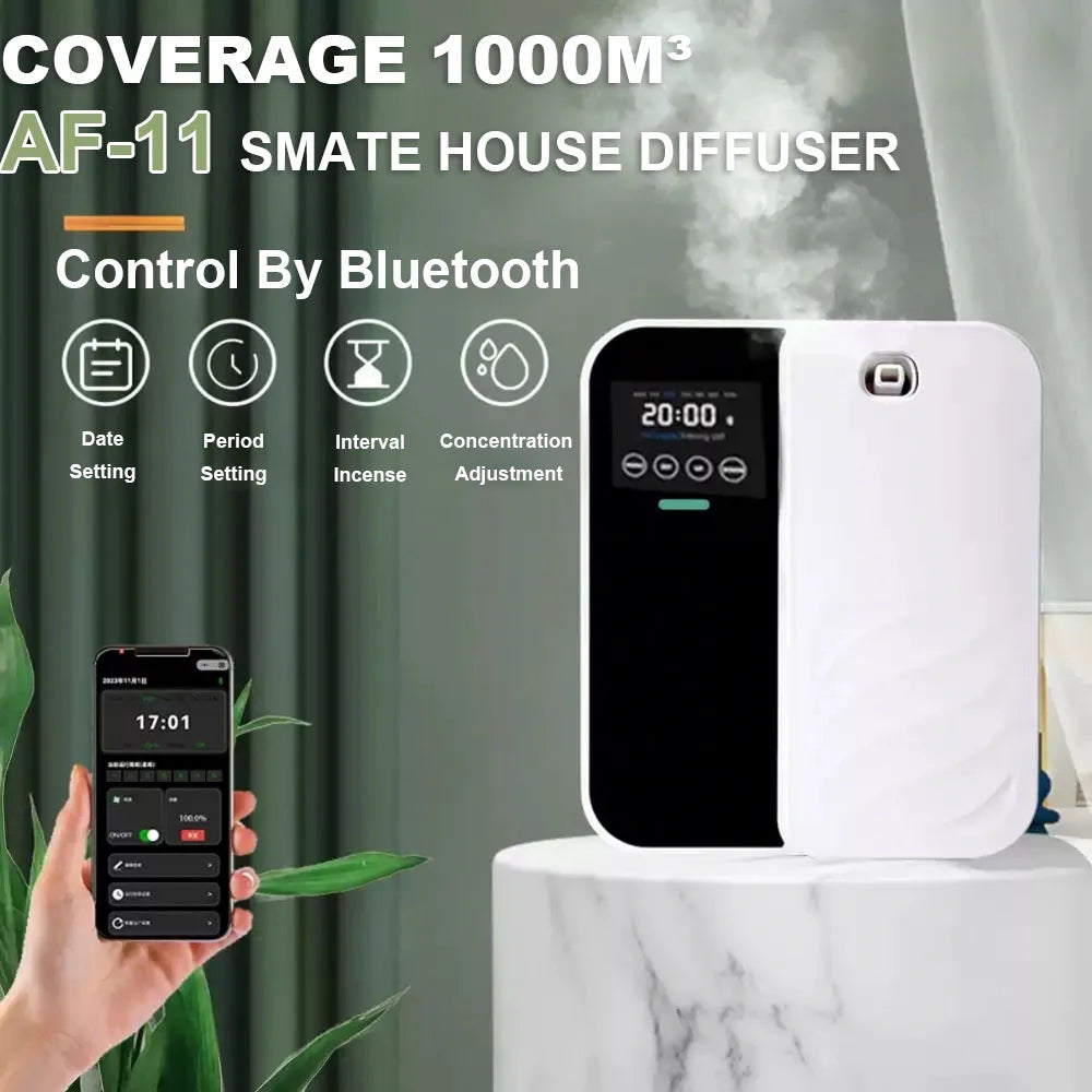 Smart Diffuser &ndash; 1000m3 Coverage Bluetooth Wall Mount