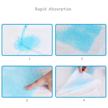 Baby Disposable Changing Pads - 10pcs Waterproof &amp; Breathable Infant Underpads
